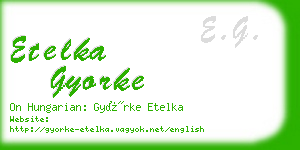 etelka gyorke business card